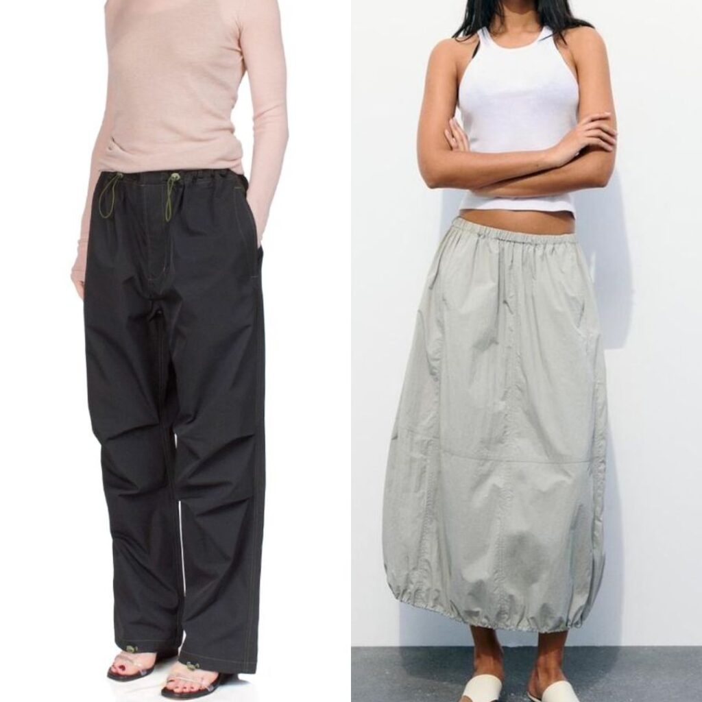 Balloon pants and skirt